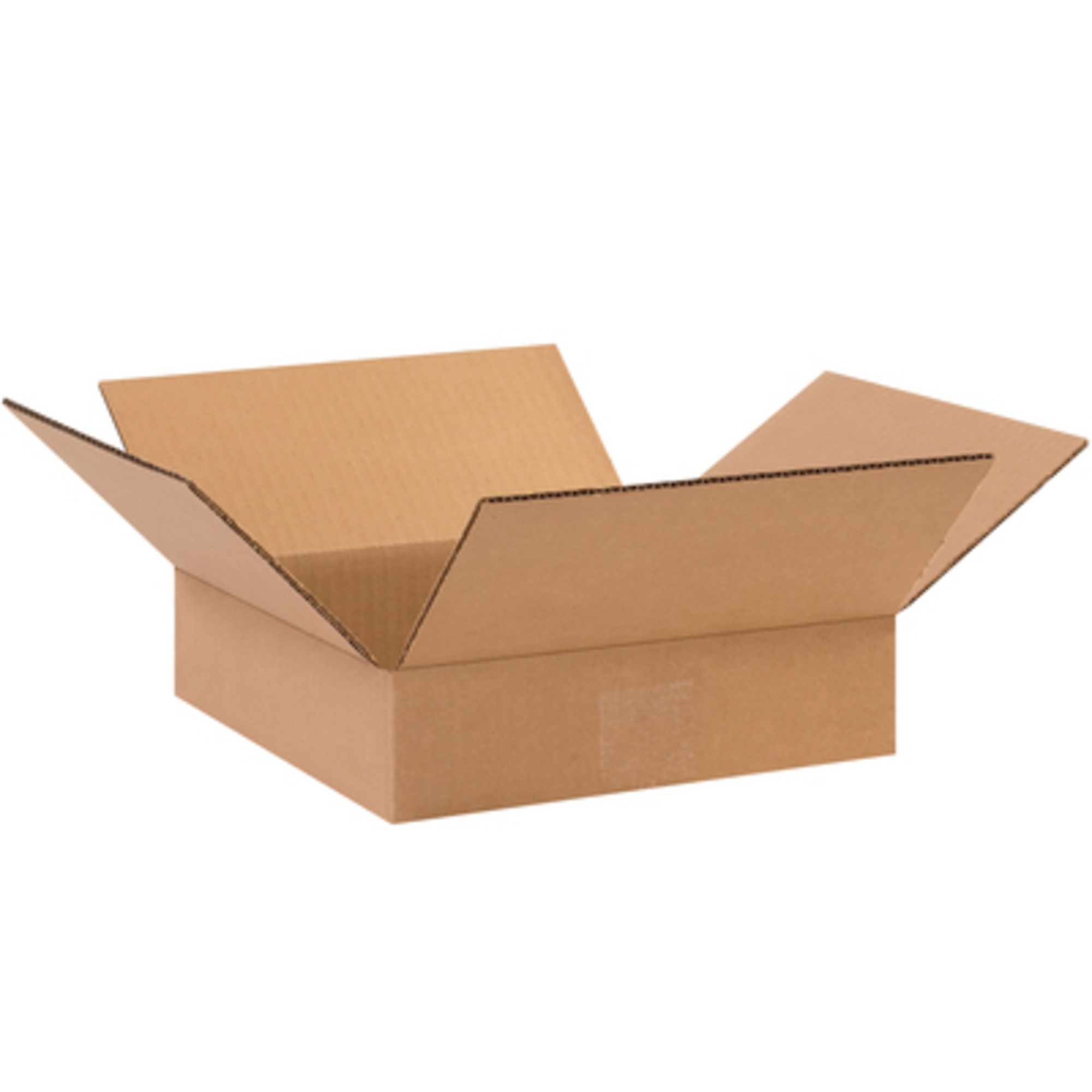 10 x 10 x 2in. Flat Corrugated Boxes 25/CS, Model# 10102
